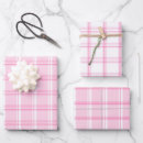 Search for pink plaid wrapping paper Aesthetic