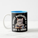 Search for for book mugs Cats and books