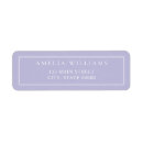Search for purple monogram return address labels Minimalist