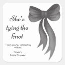 Search for black ribbon stickers Bow bridal shower