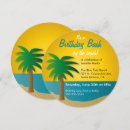 Search for palm tree anniversary party invitations Ocean