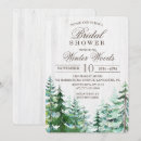 Search for pine tree bridal shower invitations Rustic