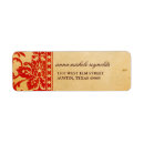 Search for scarlet return address labels Red