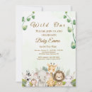 Search for wild one baby shower invitations Cute baby animals
