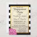 Search for pink and gold engagement party invitations Rose