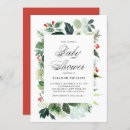 Search for christmas baby shower invitations Greenery