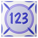 Search for house number tiles Blue