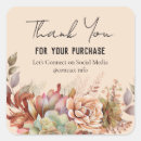 Search for cactus thank you stickers Boho