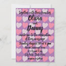 Search for pink heart pattern invitations Elegant
