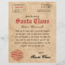 Search for santa claus stamp invitations Letter from santa