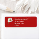 Search for red and white return address labels Botanical