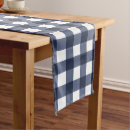 Search for navy blue table runners Plaid