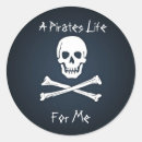 Search for pirate life stickers Skull