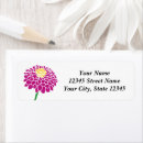 Search for zinnia return address labels Pretty