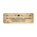 Search for heart and arrow return address labels Bride