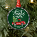 Search for green truck christmas tree decorations Watercolor vintage red truck