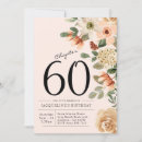 Search for watercolor 60th birthday invitations Blush pink