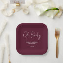 Search for burgundy paper plates Script