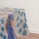 Search for peacock blue tablecloths Peacocks