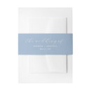 Search for dusty blue invitation belly bands Boho chic