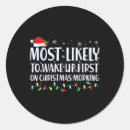 Search for morning wake up stickers Santa