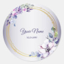 Search for purple floral wedding stickers Pink