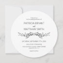 Search for silhouette wedding invitations Minimalist