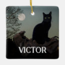 Search for scary christmas tree decorations Black cat
