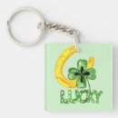 Search for shamrock clover key rings Horseshoe