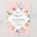 Search for geometric baby girl shower invitations Pink floral