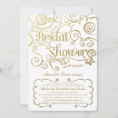 Search for fancy bridal shower invitations Gold