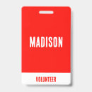 Search for volunteer id badges Minimalist