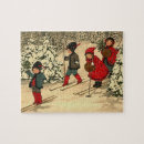 Search for vintage winter scene puzzles Snow