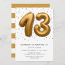 Search for modern trendy 13th birthday invitations Simple