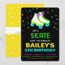 Search for neon roller skate birthday invitations Boy