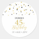 Search for 45th birthday gear stickers Modern