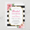 Search for pink black bridal shower invitations Gold glitter