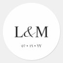Search for script monogram wedding stickers Traditional