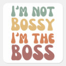 Search for funny boss stickers Typography