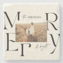 Search for vintage christmas coasters Typography