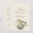 Search for sea shells wedding invitations Coastal