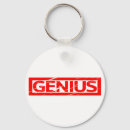 Search for genius key rings Funny