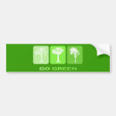 Search for save the trees bumper stickers Green