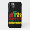 Search for black red green iphone cases Juneteenth