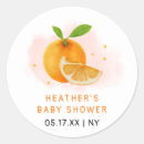 Search for orange baby shower stickers Girl