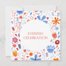 Search for blue orange white wedding invitations Botanical