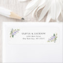 Search for purple flower return address labels Greenery