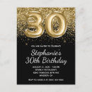 Search for gold black balloons invitations Thirty