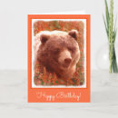 Search for brown bear birthday cards Portrait