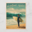 Search for vintage beach postcards Down under